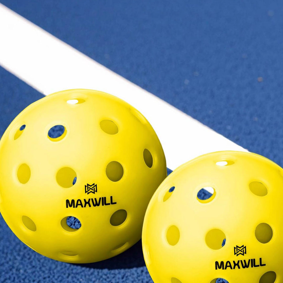 MAXWILL Yellow Pickleball Balls – USAPA Approved, 40-Hole Seamless Design, Tournament-Grade Performance