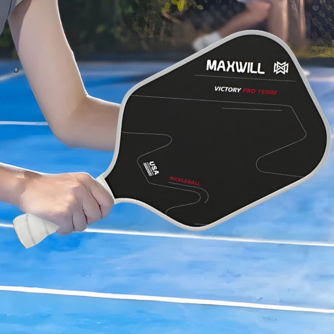 Maxwill Victory Pro Pickleball Paddle | USAPA Approved | SX3 Honeycomb Core | Fiberglass & Carbon Fiber Face | Lightweight, Ergonomic for Precision, Power, and Comfort | Enhanced Maneuverability