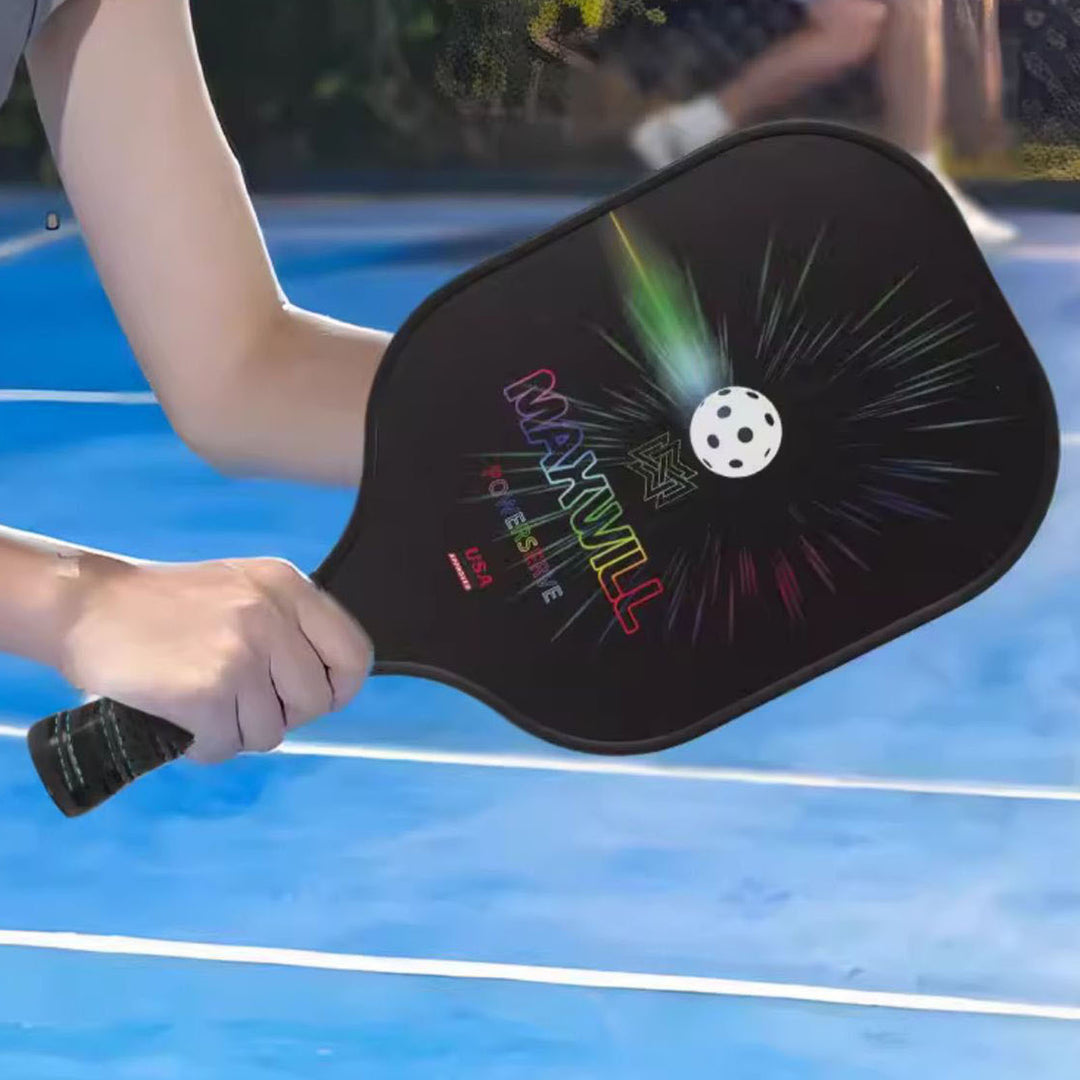 2025 Maxwill Powerserve Pickleball Paddle | USAPA Approved | Featuring Multilayer Fiberglass and Carbon Fiber Face | SX3 Honeycomb Core | Pickleball Racket Designed for Precision, Power, and Comfort