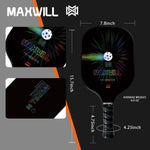 Load image into Gallery viewer, 2025 Maxwill Powerserve Pickleball Paddle | USAPA Approved | Featuring Multilayer Fiberglass and Carbon Fiber Face | SX3 Honeycomb Core | Pickleball Racket Designed for Precision, Power, and Comfort
