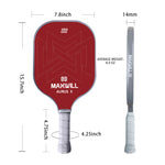 Load image into Gallery viewer, Maxwill Aurus X MARX1F Red Power Paddle | 14mm Core &amp; Dual-Side Textured Surface
