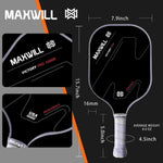 Load image into Gallery viewer, Maxwill Victory Pro MVP1M Carbon Paddle | Heat-Pressed 16mm Core &amp; Noise-Reduction Tech
