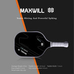 Load image into Gallery viewer, Maxwill Victory Pro X Pickleball Paddle | Advanced Carbon Fiber &amp; Fiberglass | Honeycomb Polymer Core | Extended Handle &amp; Cushioned Grip | Pro-Level Power, Control, and Comfort | USAPA Approved
